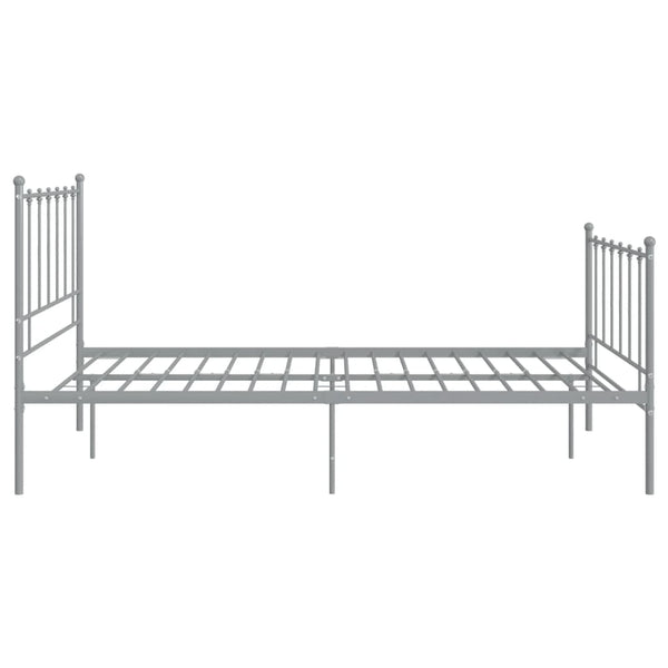 Graues Bettgestell Firoanda 120x200cm (Metall)