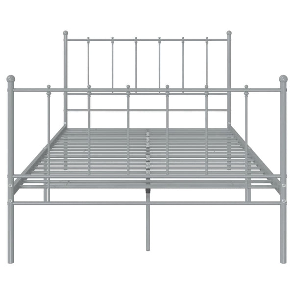 Graues Bettgestell Firoanda 120x200cm (Metall)