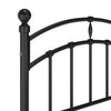 Schwarzer Bettrahmen Agrifina 100x200cm (Metall)