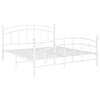 Weißes Bettgestell Agrifina 140x200cm (Metall)