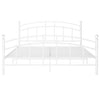 Weißes Bettgestell Agrifina 140x200cm (Metall)