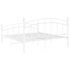 Weißes Bettgestell Agrifina 140x200cm (Metall)