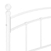 Weißes Bettgestell Agrifina 140x200cm (Metall)