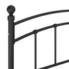 Schwarzes Bettgestell Agrifina 160x200cm (Metall)