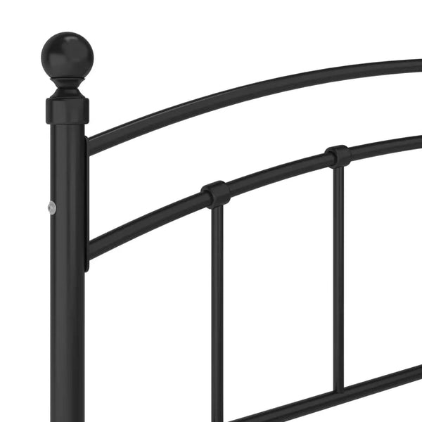 Schwarzes Bettgestell Agrifina 160x200cm (Metall)