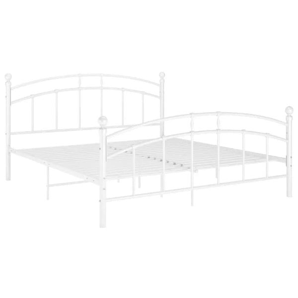 Bettgestell Agrifina 160x200cm, weiß (Metall)