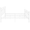 Bettgestell Agrifina 160x200cm, weiß (Metall)