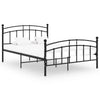 Schwarzer Bettrahmen Agrifina 200x200cm (Metall)