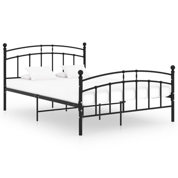 Schwarzer Bettrahmen Agrifina 200x200cm (Metall)