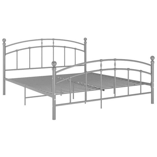 Harmaa sängynrunko Agrifina 200x200cm (metalli)