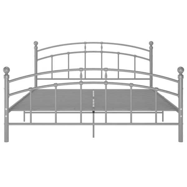 Harmaa sängynrunko Agrifina 200x200cm (metalli)