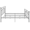 Harmaa sängynrunko Agrifina 200x200cm (metalli)