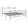 Harmaa sängynrunko Agrifina 200x200cm (metalli)