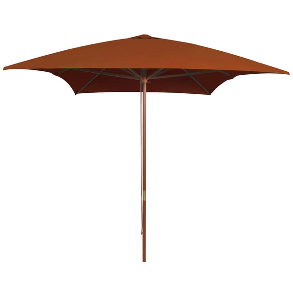 Sonnenschirm Terrakotta Holzgestell Fiti 200x300cm