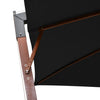 Schwarzer Ampelschirm mit Mast Sevia 3x3 m (sechs)