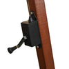 Schwarzer Ampelschirm mit Mast Sevia 3x3 m (sechs)