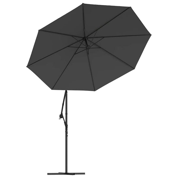 Anthrazitfarbener Sonnenschirm-Ersatzbezug Havrisciuc 300cm