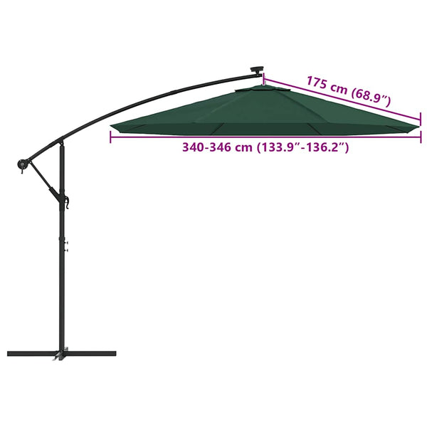 Grüner Sonnenschirm-Ersatzbezug Havrisciuc 350cm