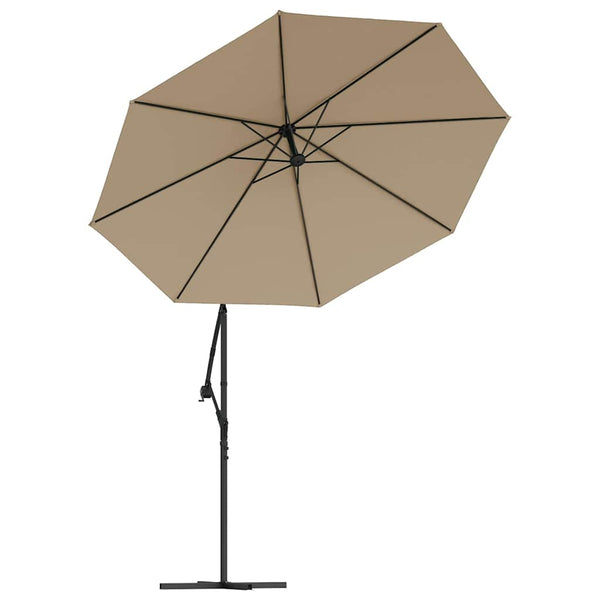Graubrauner Sonnenschirm-Ersatzbezug Havrisciuc 350cm