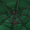 Grüner Sonnenschirm Shiloh 3x3 m (4-stufig, Aluminiumstange)