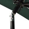 Grüner Sonnenschirm Marylee 2x2 m (3-stufig, Aluminiumstange)