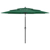 Grüner Sonnenschirm Savola 3 m (3-stufig, Aluminiumstange)