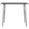 5-teiliges Bartisch-Set schwarz und grau