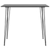5-teiliges Bartisch-Set, Schwarz und Grau