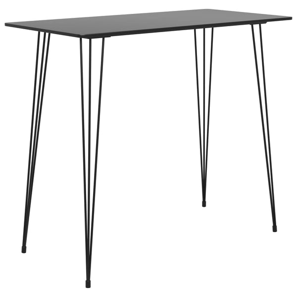 7-teiliges Barset, schwarz