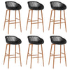 7-teiliges Barset, schwarz