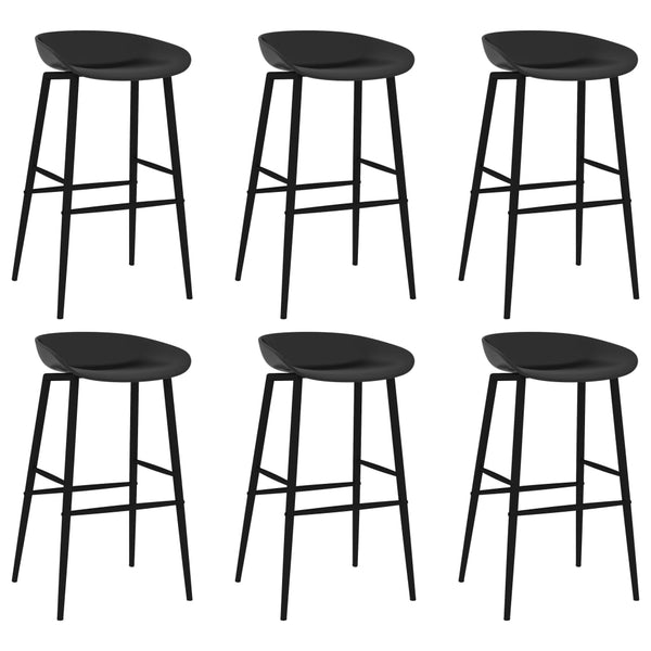 Schwarzes 7-teiliges Barset