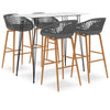Weiße und graue Bar-Set Fian (5-teilig)