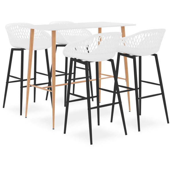 Bar-Set Vigi weiß (5-teilig)