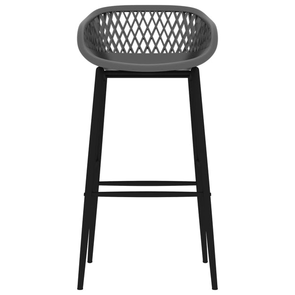 Weißes und graues 5-teiliges Bartisch-Set Vigi