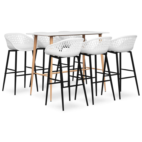 Weißes Bar-Set Vigi (7-teilig)