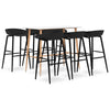 Bar-Set Zaroni, 7-teilig, weiß und schwarz