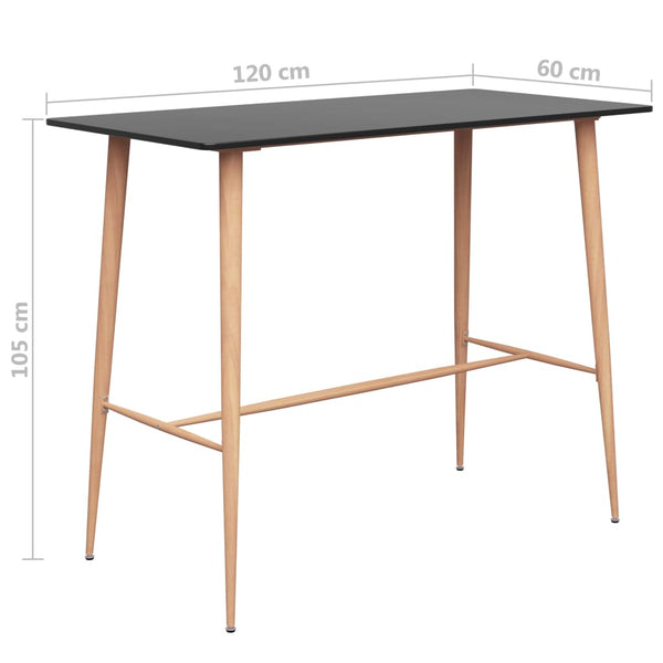 Bar-Set Leunora schwarz und weiß 5-teilig