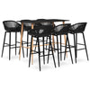 Schwarzes Bar-Set Vigi (7-teilig)
