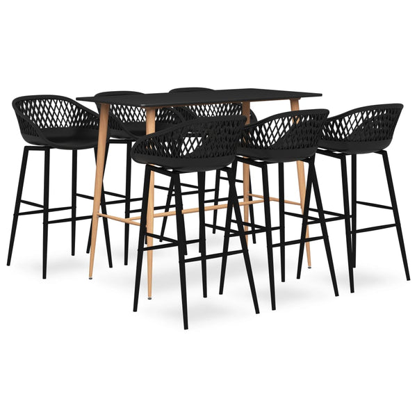 Schwarzes Bar-Set Vigi (7-teilig)