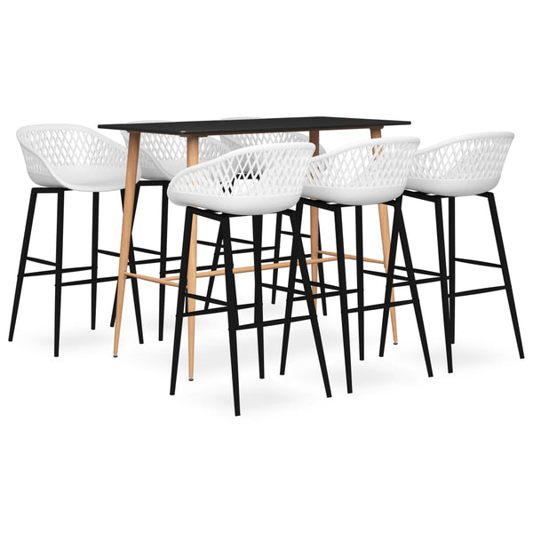 Bar-Set Vigi, 7-teilig, schwarz und weiß