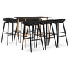 Bar-Set Zaroni (7-teilig), schwarz