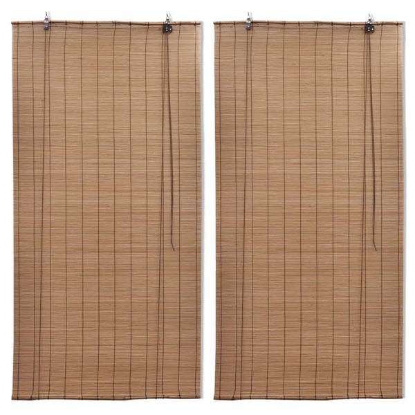 Braune Bambusrollos Zlatita 80x160cm (2 St.)