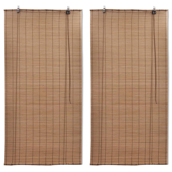 Kelsi braune Bambusrollos 120x220cm (2 Stück)