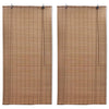 Braune Bambusrollos Valinuta 150x220cm (2 St.)