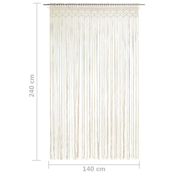 Makramee-Vorhang Adinus 140x240cm (Baumwolle)