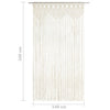 Makramee-Vorhang Matar 140x240cm (Baumwolle)