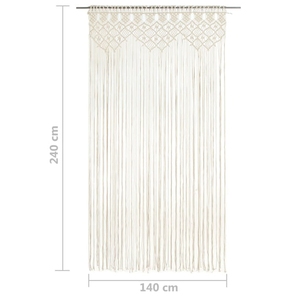 Makramee-Vorhang Matar 140x240cm (Baumwolle)