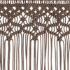 Graubrauner Makramee-Vorhang Adinus 140x240cm (Baumwolle)