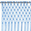 Blauer Makramee-Vorhang Andre 140x240cm (Baumwolle)