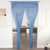 Blauer Makramee-Vorhang Andre 140x240cm (Baumwolle)
